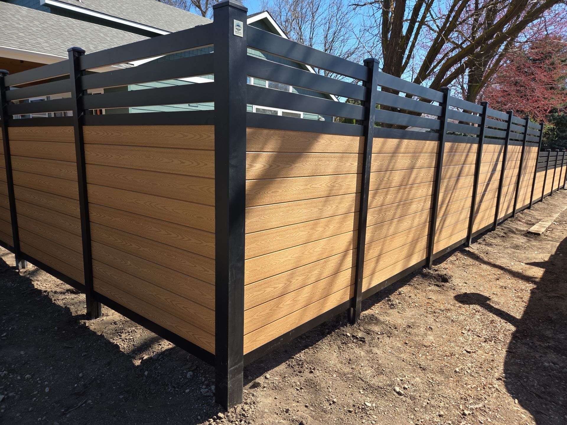 Composite FenceTrac Privacy Fence